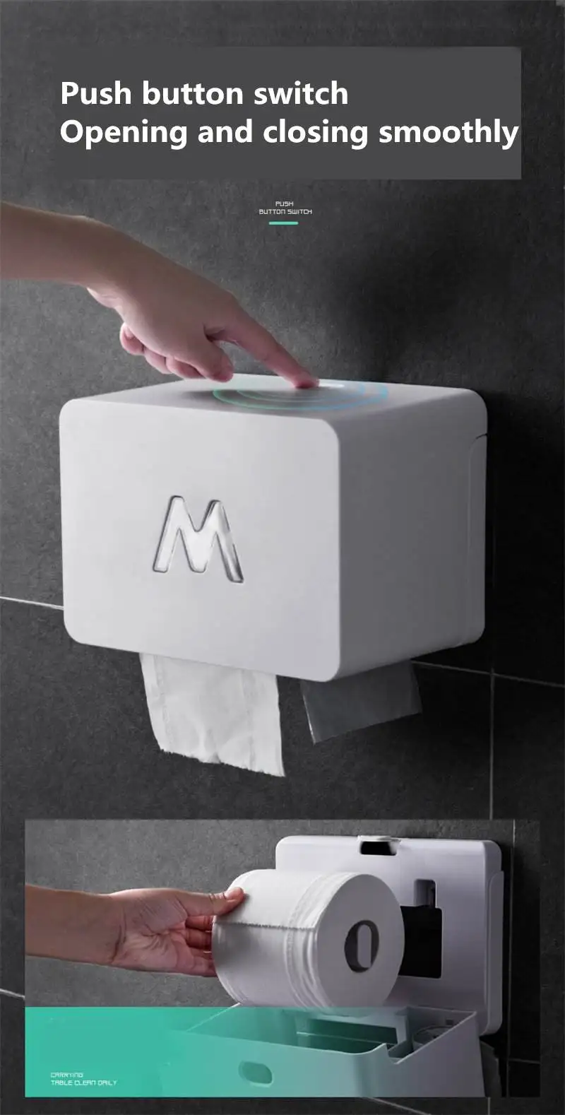 Бумажные полотенца телефон стойки настенный мешок для мусора гидроизоляция ткани коробка для хранения туалет на присосках держатель рулона для ванной комнаты