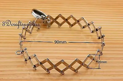 Винтажная расширяемая оправа для кошелька 9 см с петлями из никеля D12|purse frame|vintage