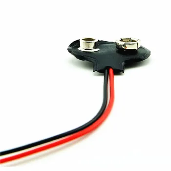 

10pcs 9V Battery Snap Connector clip Lead Wires holder T type