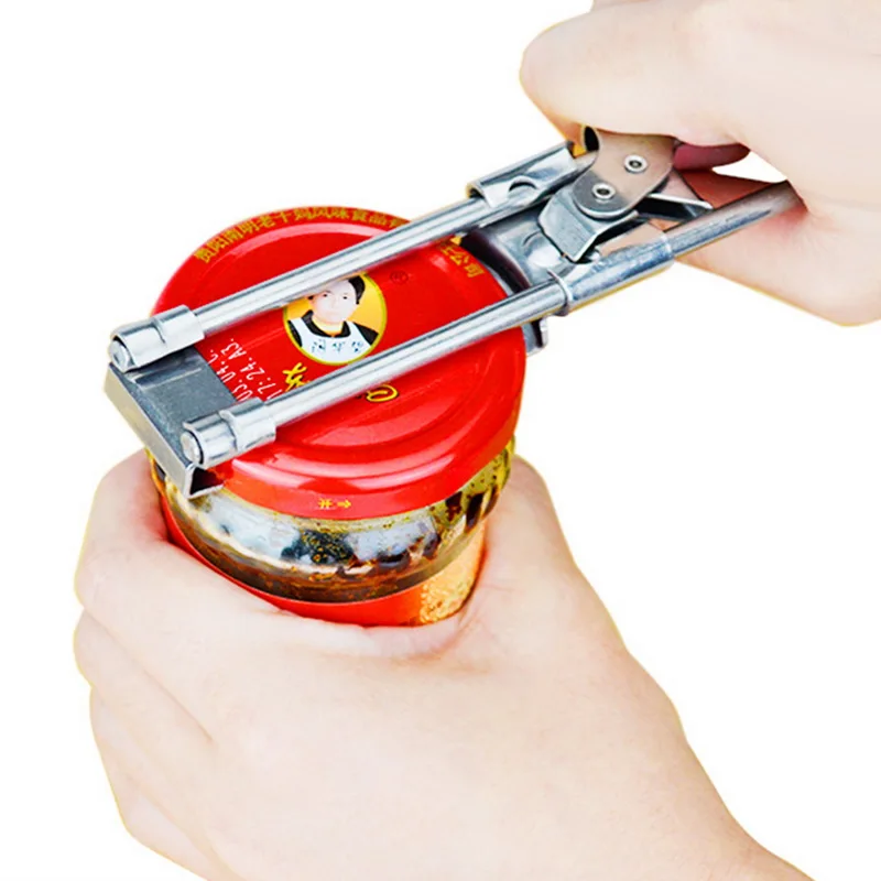 

creative Adjustable Stainless Steel Can Opener Professional Manual Jar Bottle Opener Multifunction Kitchen Accessories Gadgets