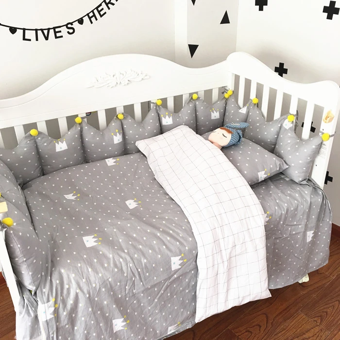 crown crib bedding set