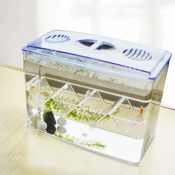 

Aquarium Incubator Fish Tank Clear Separative Box Breeding Feeding Hatchery Case