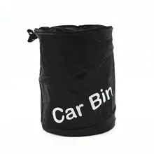 Preto Portátil Dobrável À Prova de Fugas de Viagem Universal Carro Do Lixo Pode Bin Para Mercedes benz CLA Volkswagen Mitsubishi Peugeot Audi Volvo