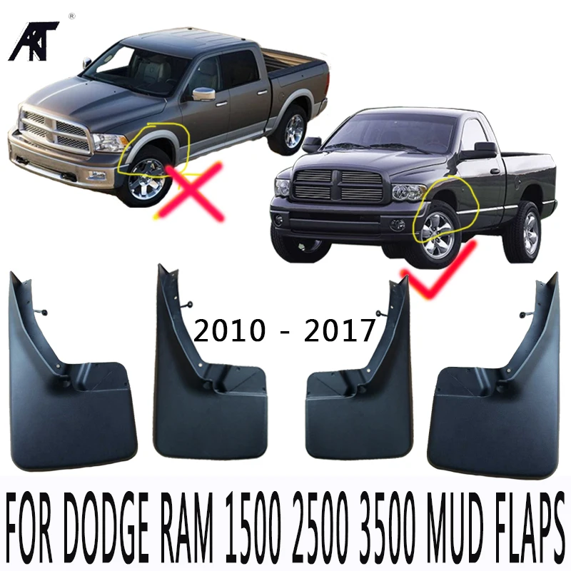 For Dodge Ram 2009-2016 Mud Flaps Mud Guards Splash Front/& Rear Set