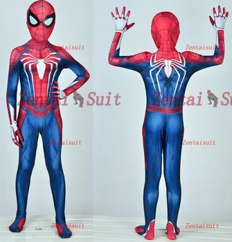 

Kids/ Child PS4 Spiderman Costume Insomniac Games Version Spider-Man Costumes 3D Printed Spandex Spider Cosplay Suit