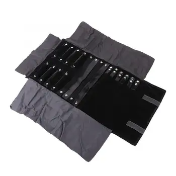 

Jewelry Storage Bag Earrings Holder Multi-functional Necklace Bracelet Organizer Holder Tray Black packaging for Jewelry Storage