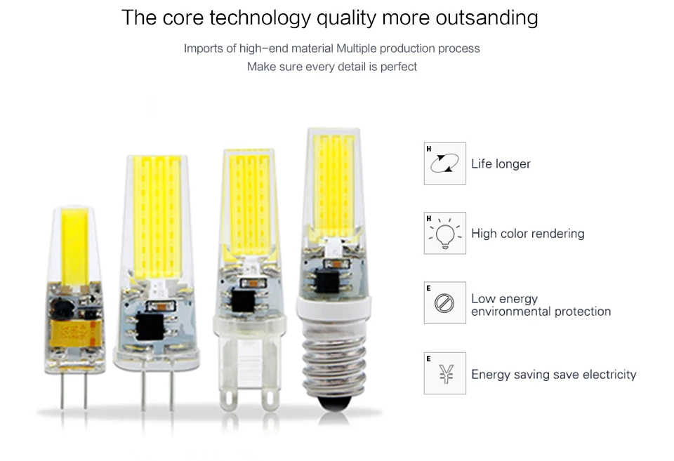 10 шт. светодиодный светильник G9 G4 12 В AC DC 220 В 3 Вт 6 Вт 9 Вт Bombillas lampada светодиодный светильник G4 AC 12 В COB светильник для замены точечного светильника