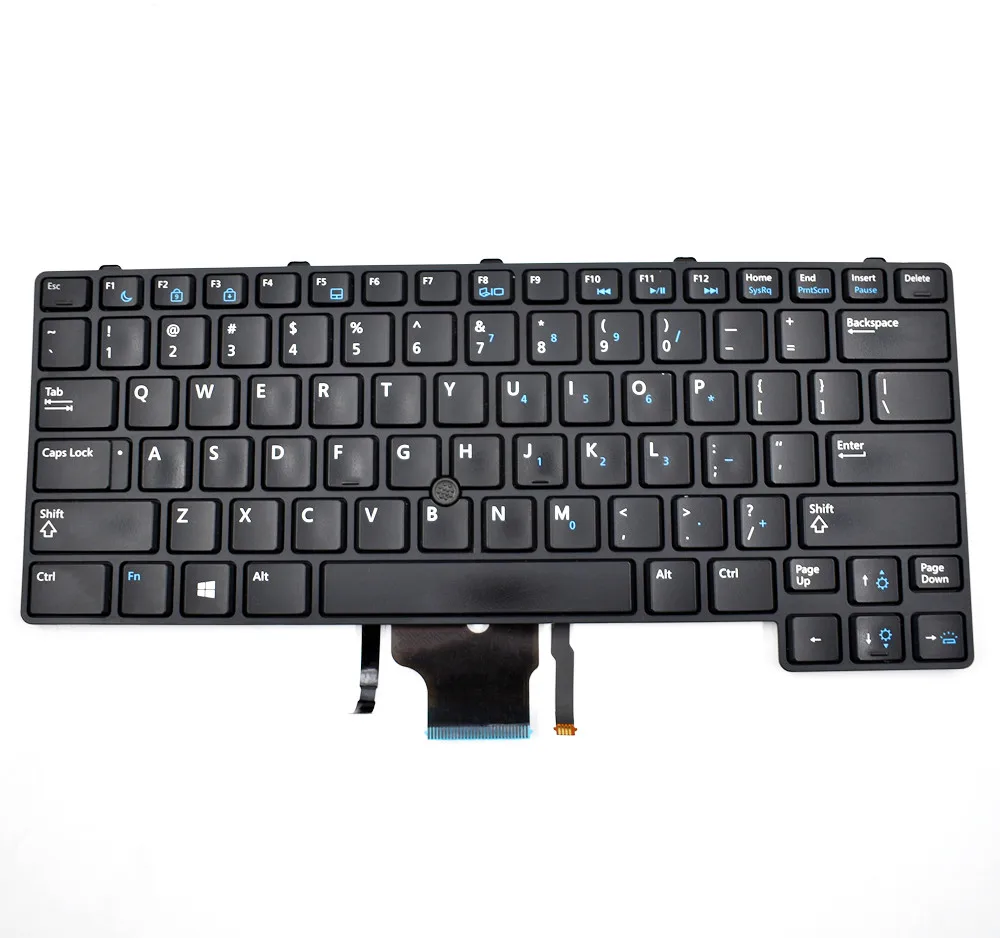

Genuine for Dell E6430u RKJG1 0RKJG1 laptop black keyboard Pointer backlit