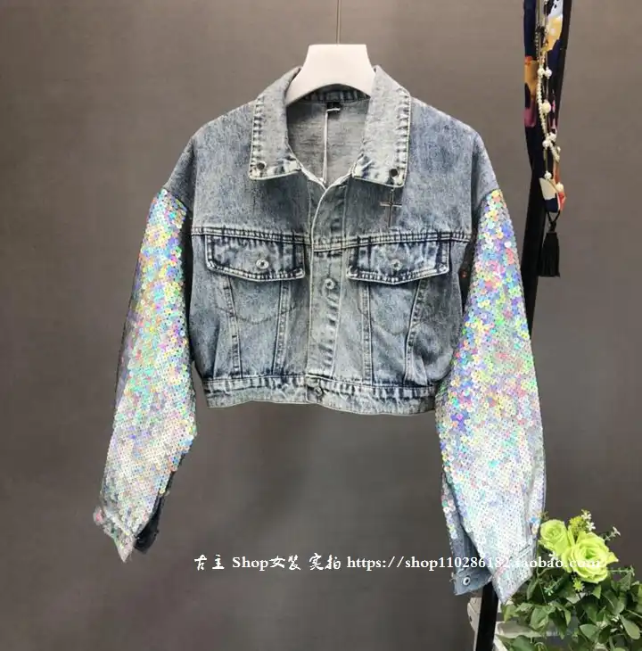 women's denim jackets with bling
