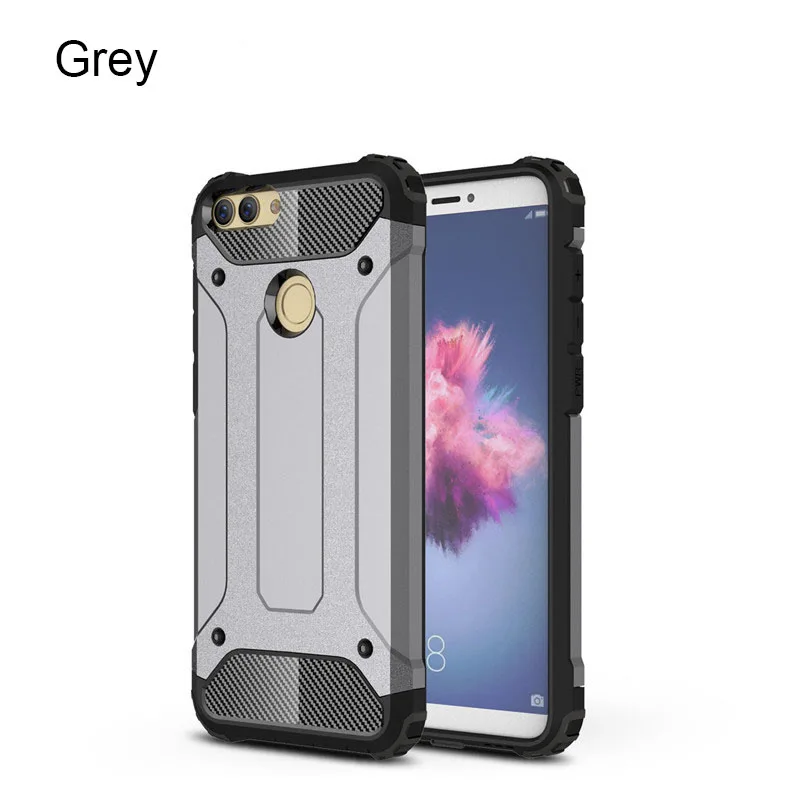 YIESOM For Huawei P Smart Case Heavy Duty Dual Layer Armor Cases For Huawei P Smart Case For Huawei Enjoy 7S Cover Coque Capa (13)