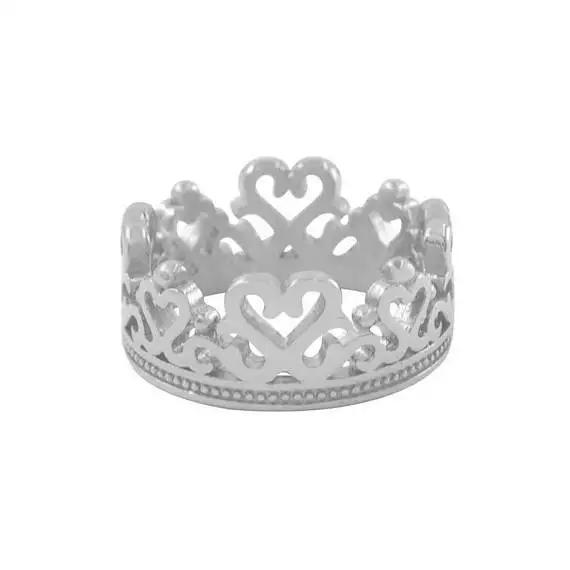 Новое модное винтажное кольцо с короной и крестом в форме сердца, романтическое ювелирное изделие для влюбленных женщин и мужчин, подарок на свадьбу, Помолвочное ювелирное изделие