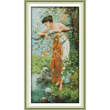 Joy Sunday The charm of spring Chinese cross stitch kits Ecological cotton stamped printed 11CT DIY wedding decoration for home c b hawley the joy of spring