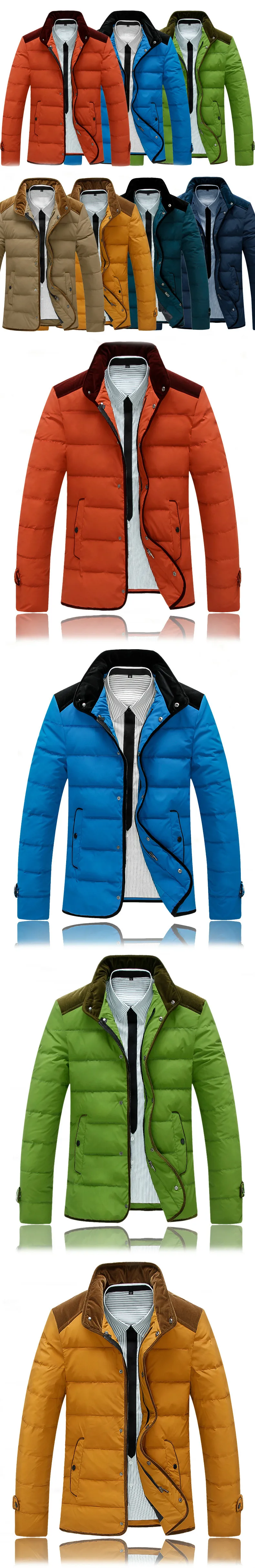 Зимняя мужская куртка от известного бренда, пуховая парка со стоячим воротником, пуховик, верхняя одежда, повседневная верхняя одежда, пальто