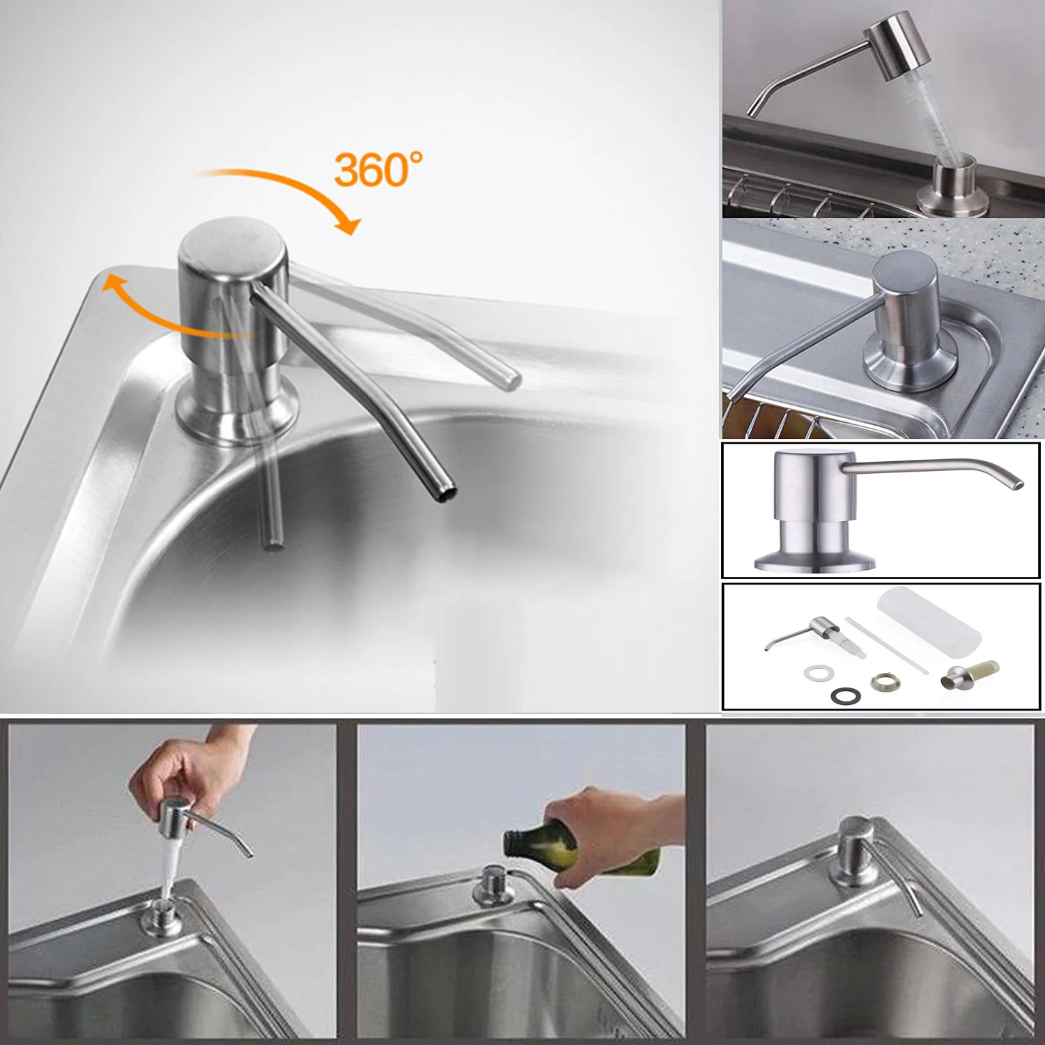 Modun Lotion Refill Sink Dispenser Kitchen Sink Soap Dispenser Liquid