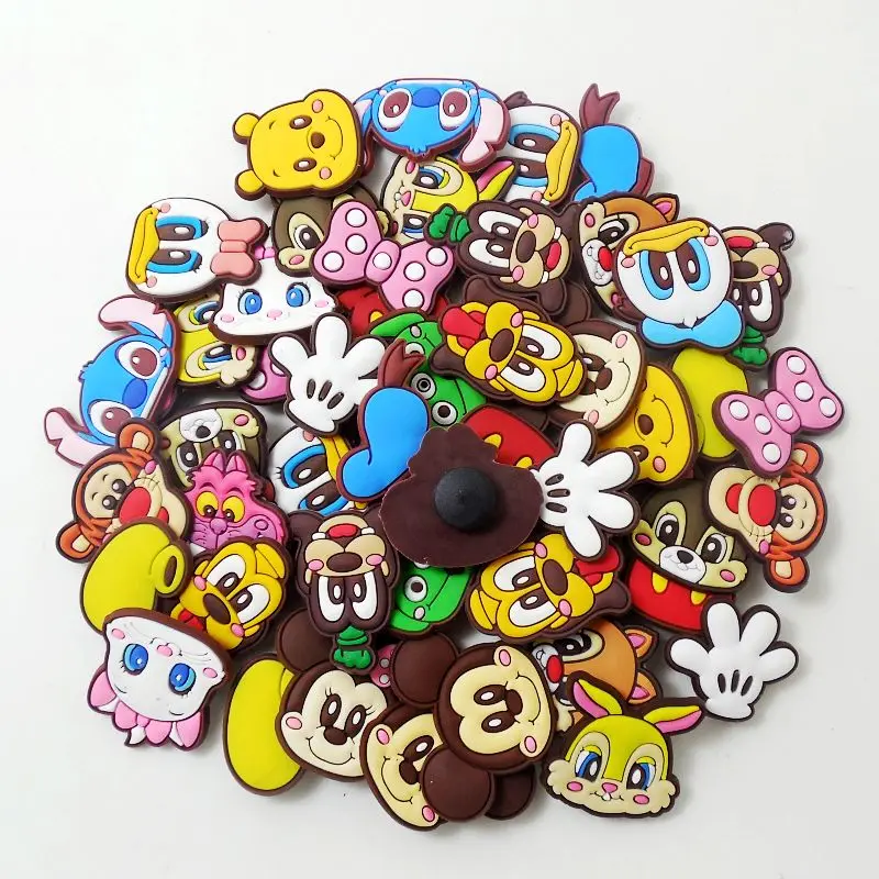 50Pcs Cute Cartoon Mouse Bear Duck Shoes Charms Fit Croc/Bracelet Kid Party Birthday Souvenir Gift Promotional Gift