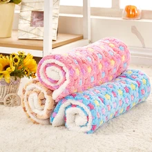 Dog Cat Rest Blanket Breathable Pet Cushion Dog Cat Bed Soft Warm Sleep Mat Size S/M