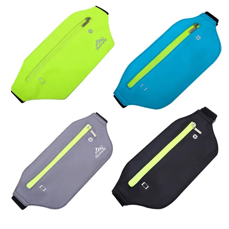 

Durable Running waist pack Sports Fanny Pack Waist Bum Bag Travel Slim Belt Phone Pouch adjustable straps for Men Women