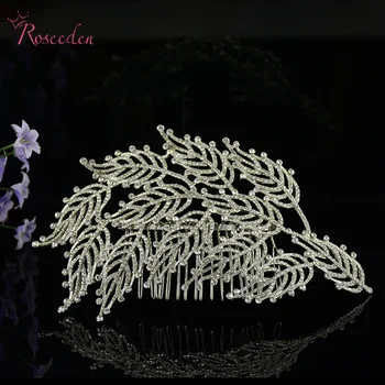 

Vintage beautiful alloy Leaf Hair Accessories Bridal Headpieces Headwear Wedding combs Crown Hair Jewelry Women Accessorie RE368