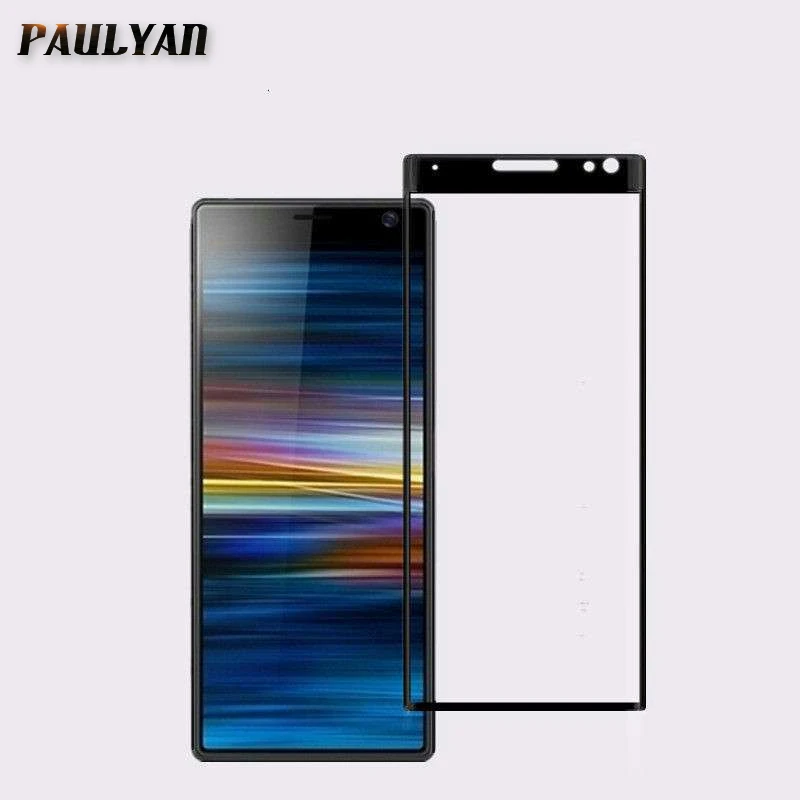 9H закаленное стекло LCD для Xperia 10 plus изогнутая полная защитная пленка экрана