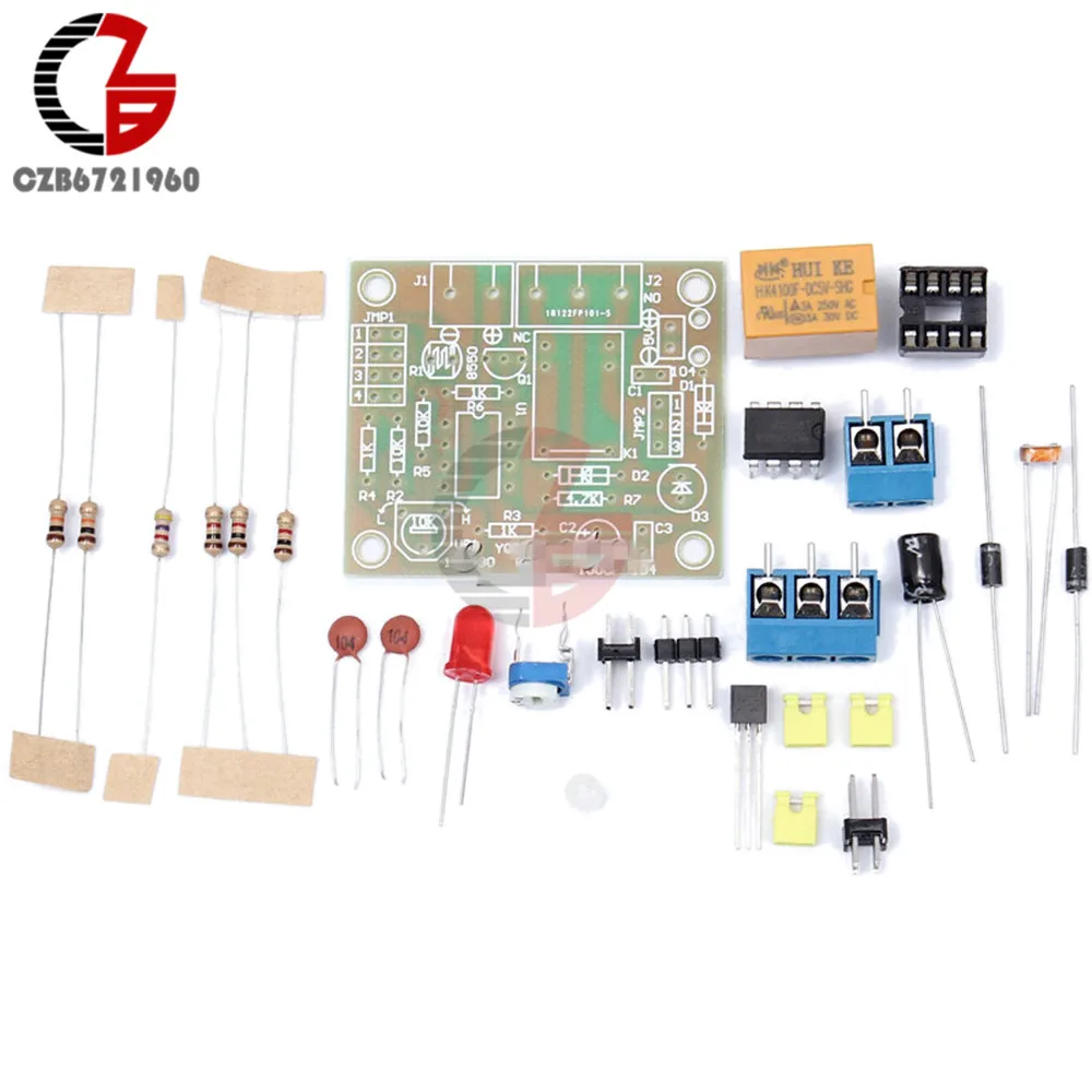 Модуль переключателя управления светом DIY комплект с 5 V Реле LM393 электронный Borad с фоточувствительным DC 5-6 V