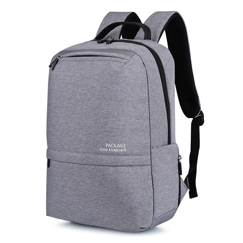 Новинка, водонепроницаемые мужские сумки для ноутбука с USB 15,6 дюймов, мужской рюкзак для ноутбука, унисекс, Feminina, для путешествий, для спорта, отдыха, для мальчиков, школьная сумка - Цвет: Серый