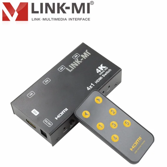 Best Price LINK-MI SW06 3x1 HDMI Switch with Audio extraction Support Ultra HD 4K,1080P, 3D, ARC, CEC Support Apple TV support 4k@30hz PIP 