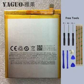 

For Meizu U10 Battery BU10 MeiBlue U10 2760mAh Battery Replacement High Quality Battery Parts Smart Phone + Free Tools