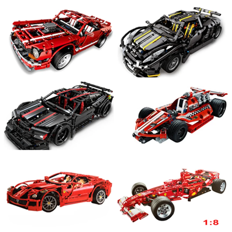 

Decool Compatible legoed Technic Car Racer MOC sets model building kits blocks DIY kids toys for children bricks muscle supercar