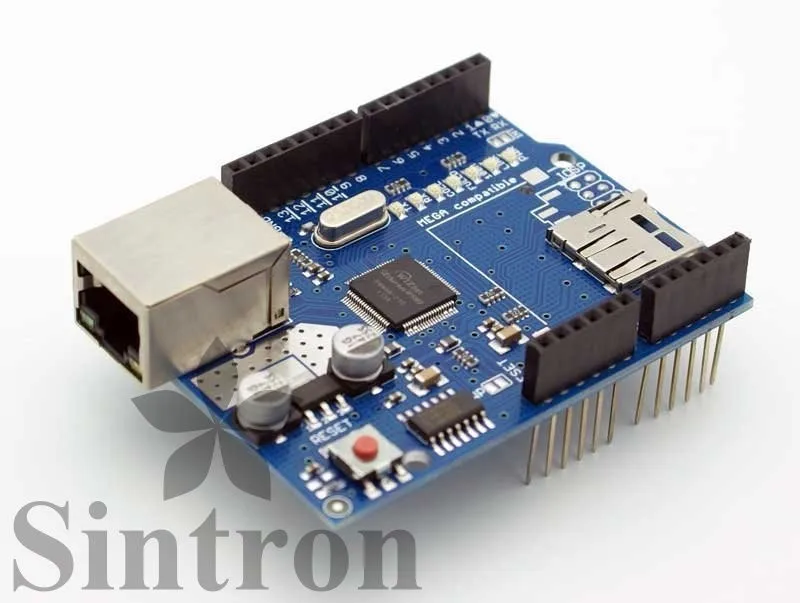 [Sintron] 2012 Ethernet сетевой экран W5100 Для Arduino UNO 328 Mega 2560 1280 | Электроника