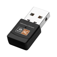 600 Мбит/с USB WiFi адаптер двухдиапазонный сетевой Wifi адаптер ключ Usb Wifi 2,4 ГГц/5,0 ГГц Ethernet 802.11AC для настольного ноутбука
