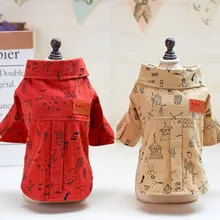 Новая популярная весенне-летняя рубашка для собак с рисунком граффити, Размеры S-XXL, пальто для собак, дешевая одежда для собак