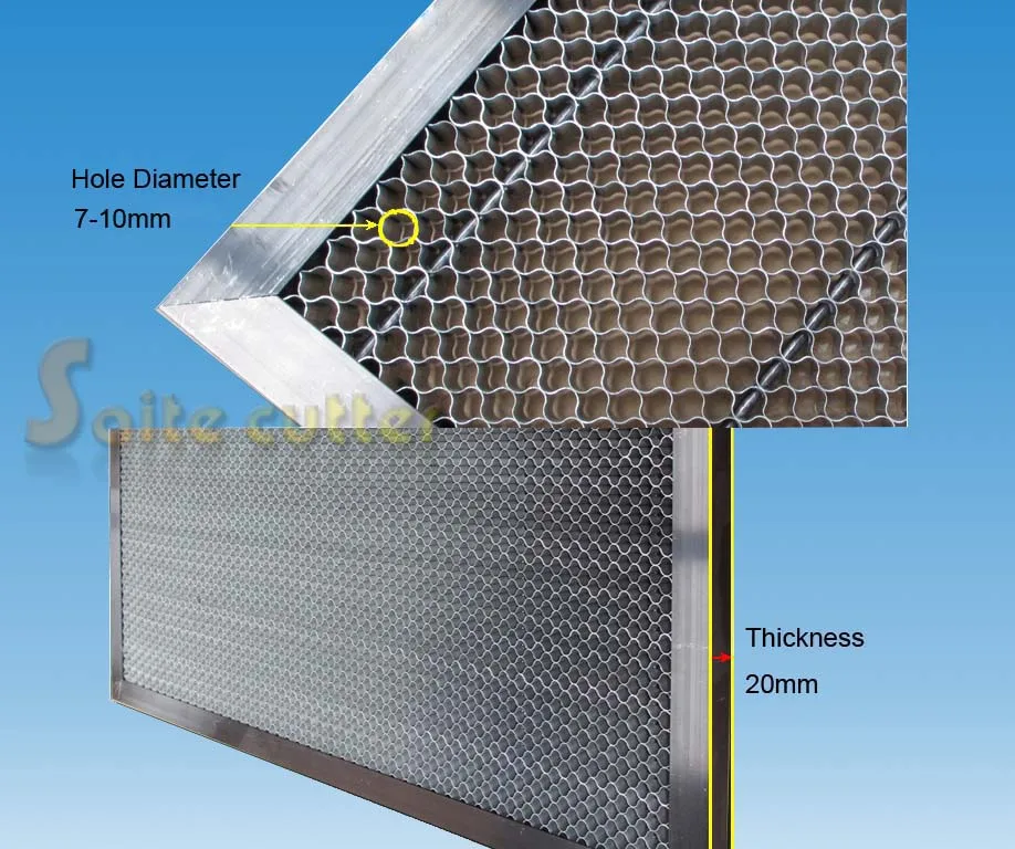 

Honeycomb Work Bed Table CO2 50 60W Tube Laser Engraving Cutting Machine 500x300mm