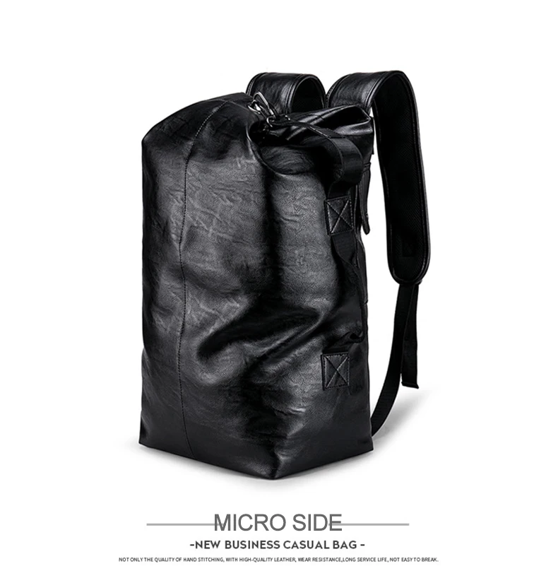 Популярный мужской водостойкий рюкзак, кожаный мужской рюкзак для путешествий, Большой Вместительный рюкзак для путешествий, школьный рюкзак, черная задняя Сумка, mochila XA114ZC