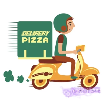

Pizza Express Sticker Fast Food Takeaway Decal Poster Vinyl Art Wall Decals Pegatina Decor Mural Pizza Sticker