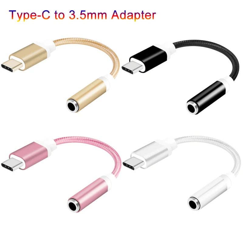 

USB Type-c Adapter Type C to jack 3.5 mm Headphone Converter for Xiaomi Mi 8 6 Samsung Huawei Letv Leeco Calling Audio Adaptor
