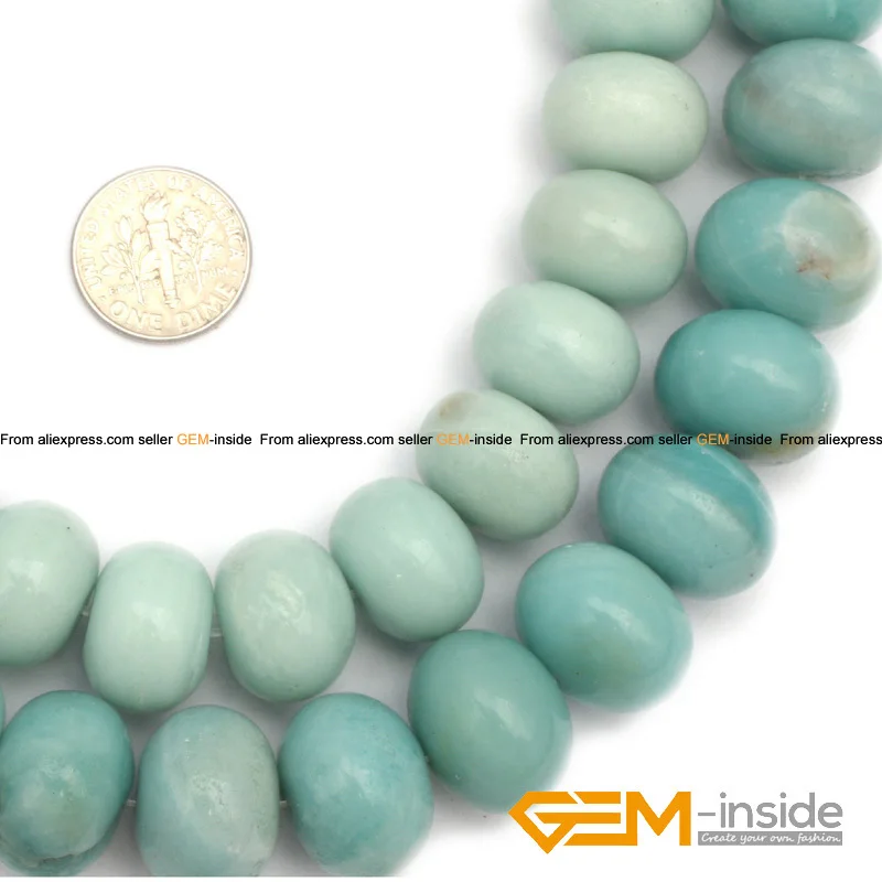 

Rondelle Spacer Amazonite Stone Beads Natural Amazonite Stone Beads DIY Beads For Jewelry Making Strand 15 Inch Free Shipping