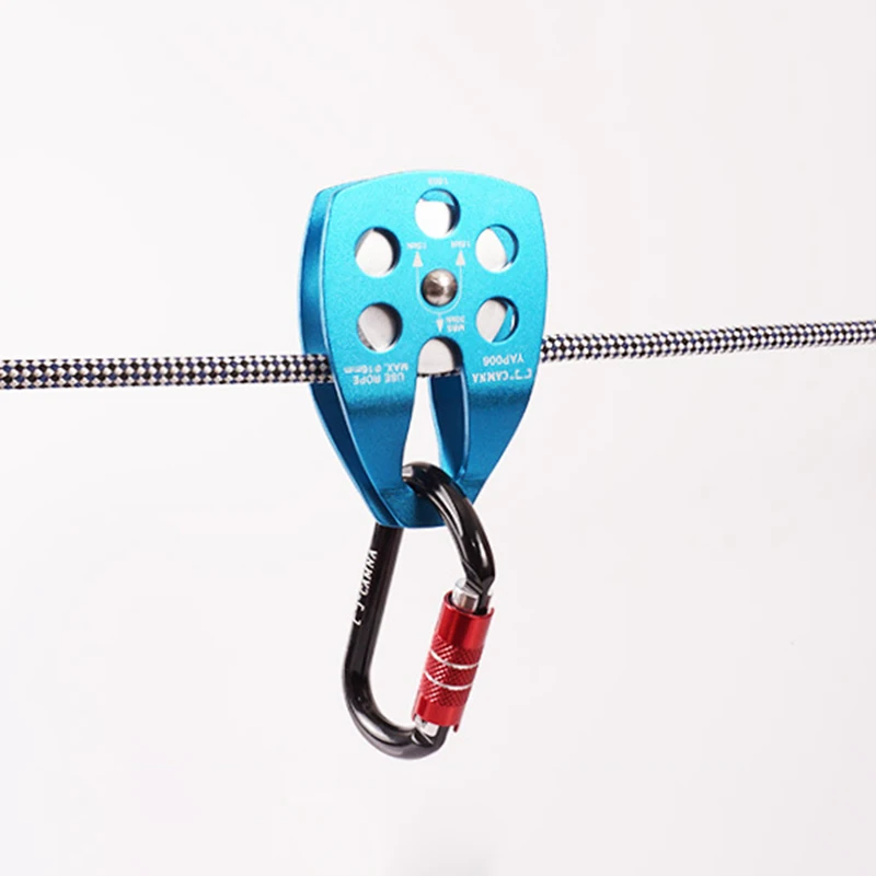 Hot Sale Climbing Rope Fixed Pulley Outdoor Abseiling and Climbing