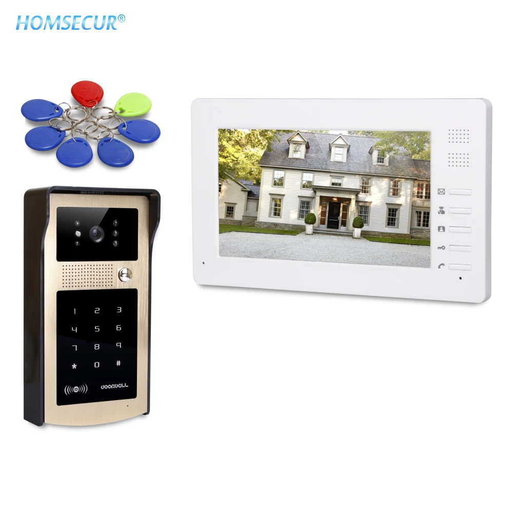 

HOMSECUR 7" Video Door Entry Phone Call System with One Button Unlock for Home Security IDS-G+V70I