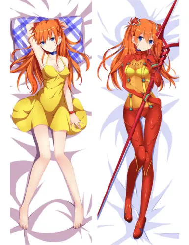 Наволочка для подушки Аниме EVA Soryu Asuka Langley Dakimakura 150 см | Дом и сад