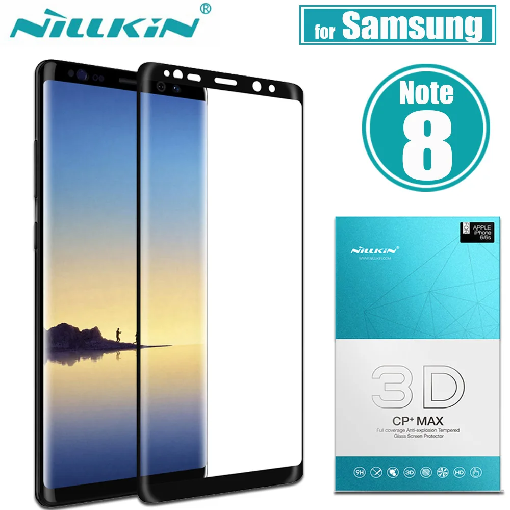 

for Samsung Galaxy Note 8 Tempered Glass Screen Protector Nillkin 3D CP+MAX Full Glue Cover Glass Film for Samsung Note 8 Note8