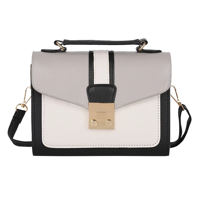 

Fashion Handbag Women Patchwork Shoulder Bags PU Leather Messenger Bag Lady Luxury Brand Crossbody Bag Women Bolsa Feminina#H20