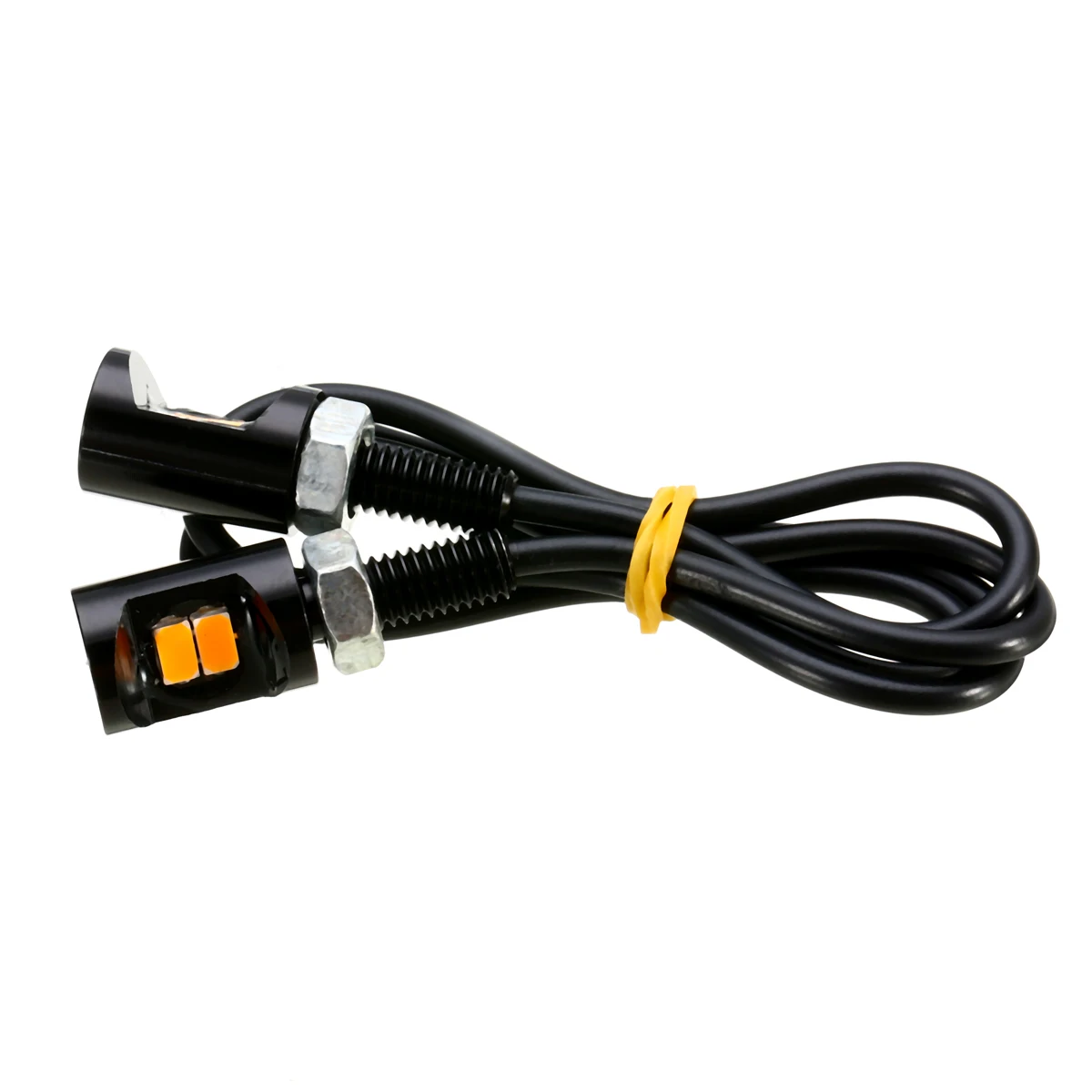 2PCS Motorcycle Number License Plate Lights 12V 2-LED SMD Auto Motorbike Tail Front Screw Bolt Bulbs Lamp