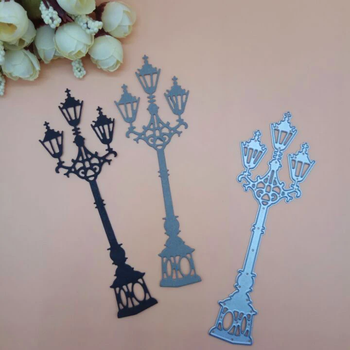 

Street Lighthouse beach Road Light Lamp for Metal Cutting Dies Punch Stencil Scrapbooking Photo Album Card Paper Embossing Craft