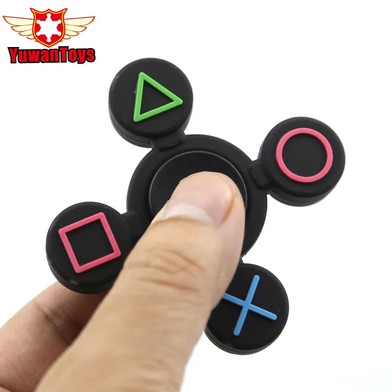 

Fidget Spinner Soft Plastic Silicone Tri-spinner Hand Spinner Symbol HandSpinner Stress Reliever Toys For Children