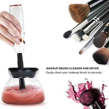 

Electric Makeup Brush Cleaner & Dryer Set Convenient Silicone Make up Brushes Washing Cleanser Cleaning Tool Machine