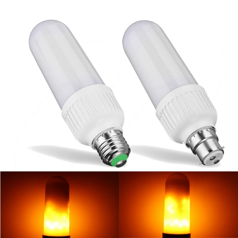 Лучшая Акция 5 Вт 2835 SMD светодиодный светильник E27 B22 1800K Желтый Мерцающий огонь светодиодный светильник лампа Кукуруза лампа AC85-265V