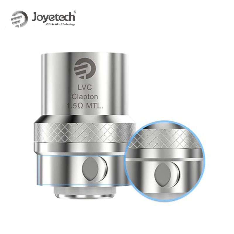 5pcs/lot 100% Original Joyetech LVC Clapton Coil 1.5ohm Joyetech  LVC Clapton MTL Coil Head for Cubis Pro Atomizer