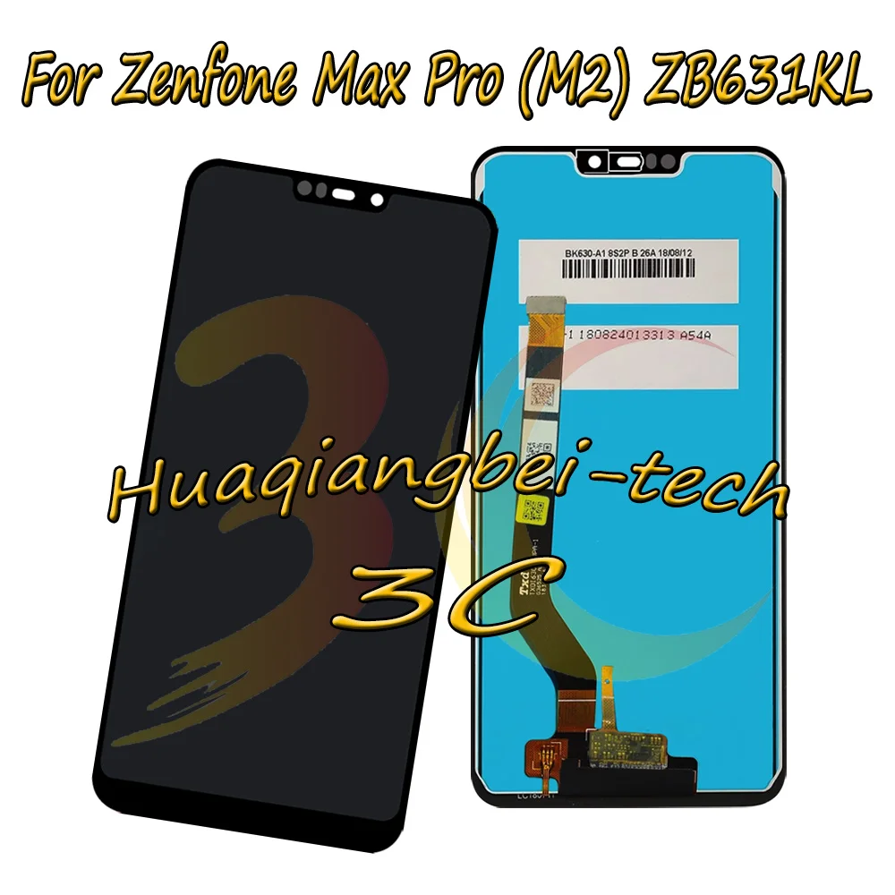 

6.3'' New For Asus Zenfone Max Pro ( M2 ) ZB630KL / ZB631KL Full LCD DIsplay + Touch Screen Digitizer Assembly 100% Tested
