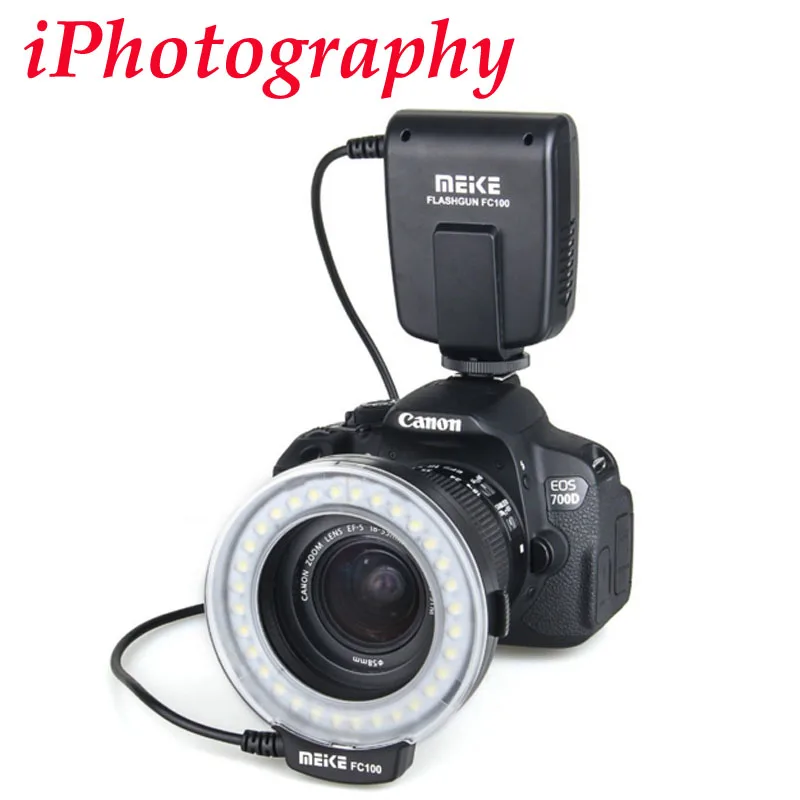 Prix pour Meike FC-100 FC100 Macro Ring Flash Light pour Nikon Canon EOS 650D 600D 60D 7D 550D T4i T3i pour Nikon D5300 D7000 D5200 D90 etc Prix pour Meike FC-100 FC100 Macro Ring Flash Light pour Nikon Canon EOS 650D 600D 60D 7D 550D T4i T3i pour Nikon D5300 D7000 D5200 D90 etc