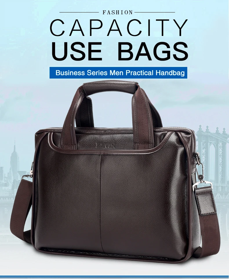 cowhide male commercial briefcase (1)